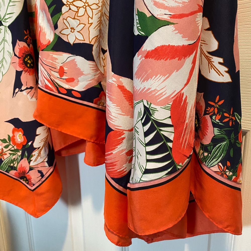 Vince Camuto handkerchief hem sleeveless midi dress - Picture 13 of 14